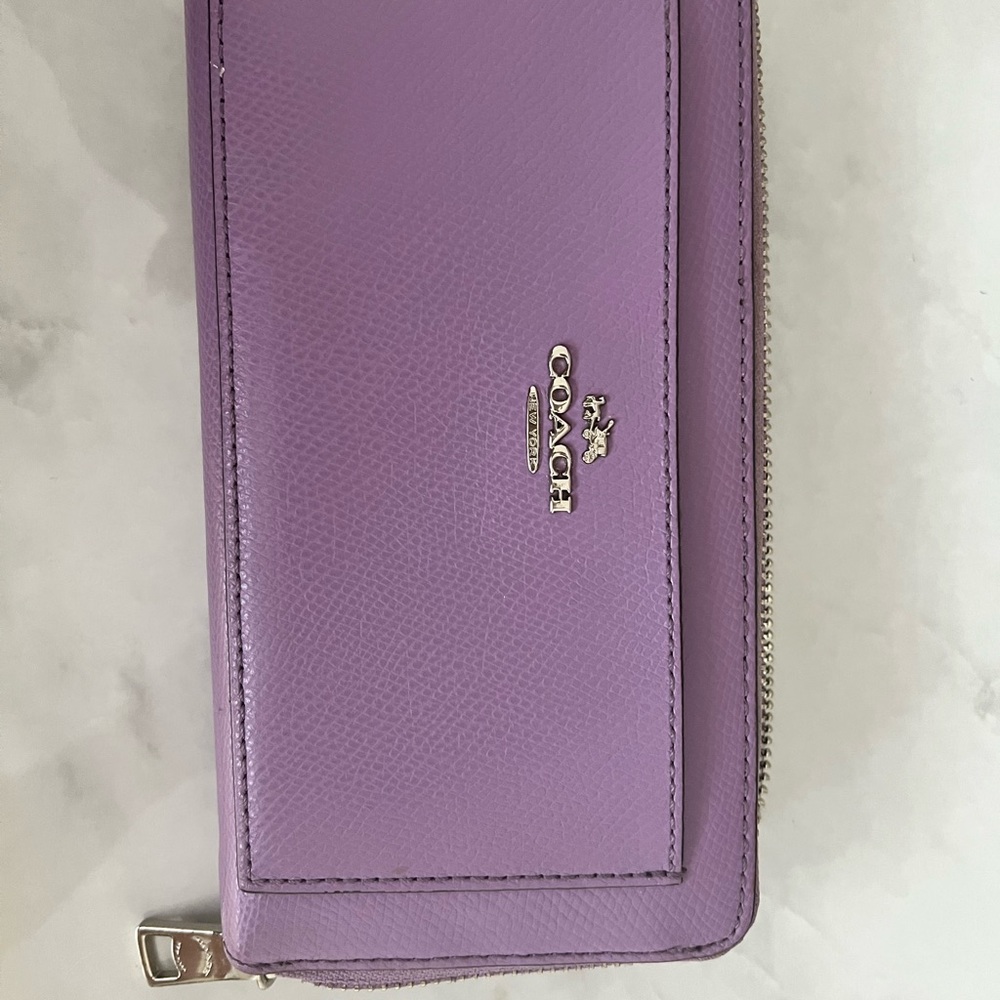 Purple Coach wallet